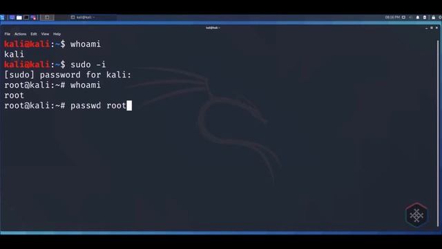 Set Root Account and Change Password in Kali смотреть онлайн