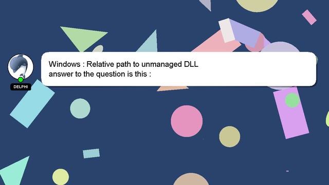 Windows : Relative path to unmanaged DLL смотреть онлайн