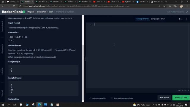 The World of Numbers in Linux Shell HackerRank смотреть онлайн