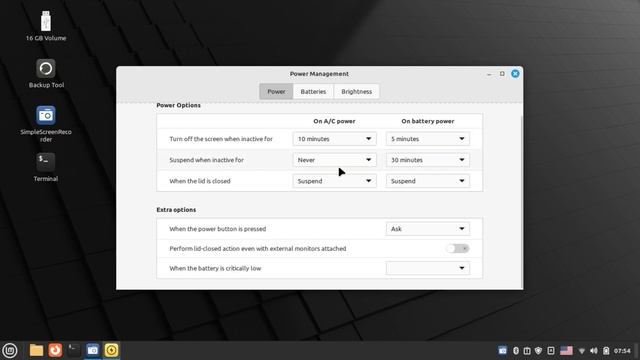 استفاده از power manager در linux mint смотреть онлайн
