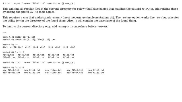 Unix & Linux: How to rename multiple files by adding a common string at beginning of the files? смотреть онлайн