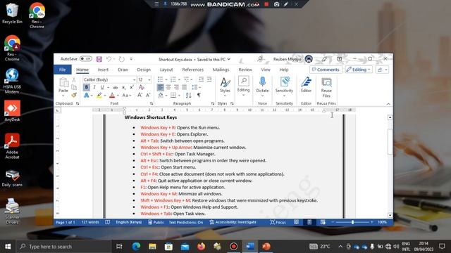 Windows Shortcut keys смотреть онлайн