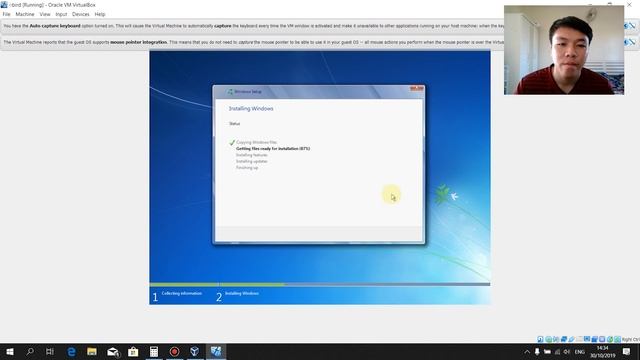 สาธิตการลง Windows 7 ผ่านVirtualBox смотреть онлайн