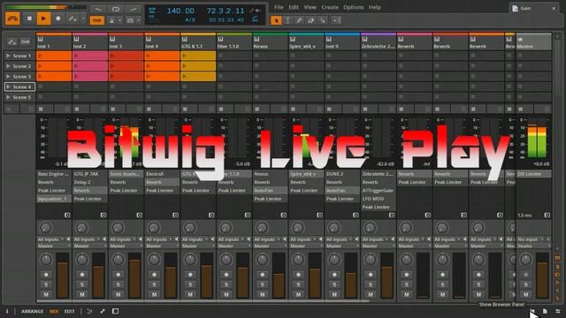 bitwig live play смотреть онлайн