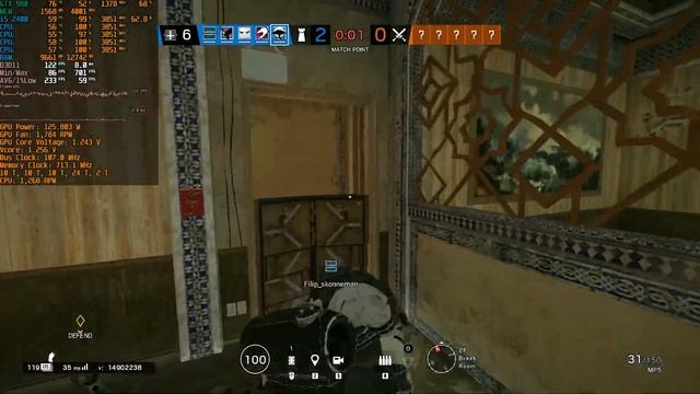 i5 2400 3.8 GHz 120 FPS in Rainbow Six Siege ? 1080p смотреть онлайн