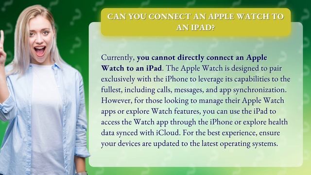 Can you connect an Apple Watch to an iPad? смотреть онлайн