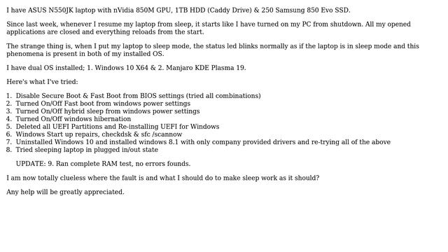 Laptop sleep mode not working in windows and linux? смотреть онлайн
