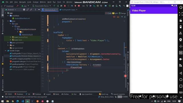 Jetpack Compose - Video Player (Exo Player) смотреть онлайн
