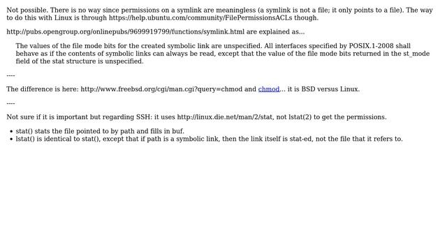 Ubuntu: What is the Ubuntu equivalent of OSX `chmod -h` flag? (2 Solutions!!) смотреть онлайн