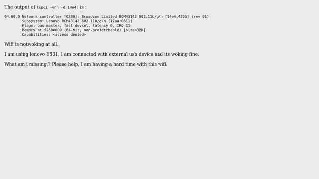 Unix & Linux: Arch linux wifi broadcom смотреть онлайн