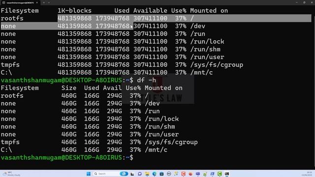How to Check Disk usage in Linux? #linuxinterviewquestions #performancetesting #interviewquestions смотреть онлайн