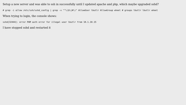 Unix & Linux: ssh gives an illegal user error (2 Solutions!!) смотреть онлайн