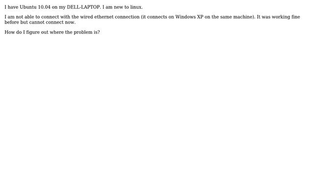 Cannot connect to Wired ethernet on ubuntu 10.04 смотреть онлайн