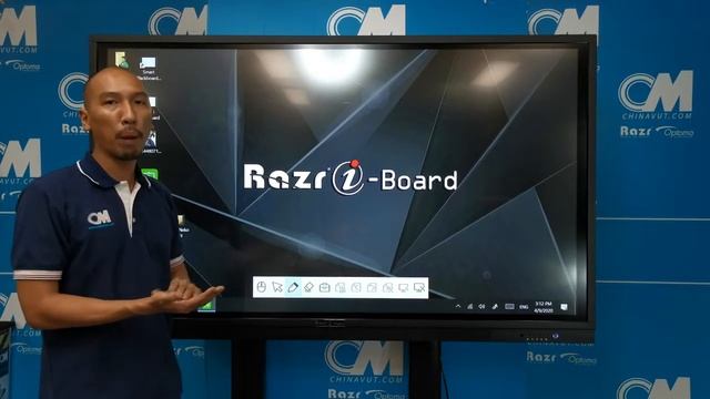 จออัจฉริยะ Interactive Touch Screen ยี่ห้อ Razr เรซส์ ฟังก์ชั่นแผ่นใสเขียนข้อความบนWidowsได้ใช้ง่า смотреть онлайн