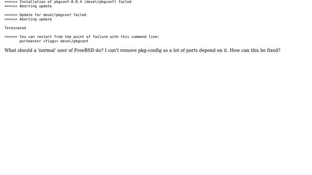 Unix & Linux: How to deal with FreeBSD's move to pkgconf? (2 Solutions!!) смотреть онлайн