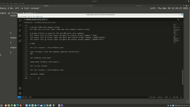 Как настроить NFTables Firewall в Ubuntu Server 23.04 смотреть онлайн