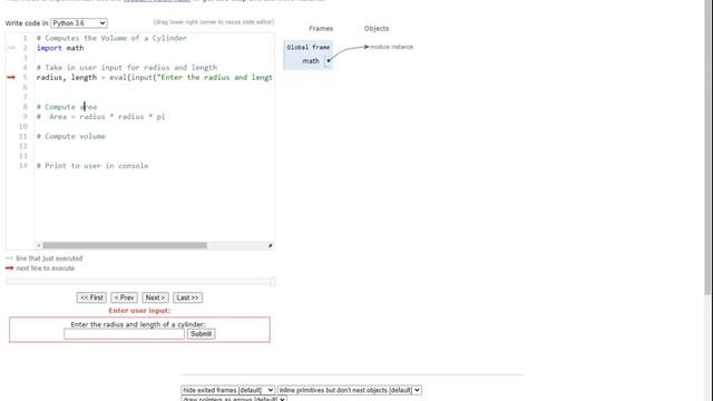 Write a program that reads in the radius and length of a cylinder and computes the area and volume смотреть онлайн
