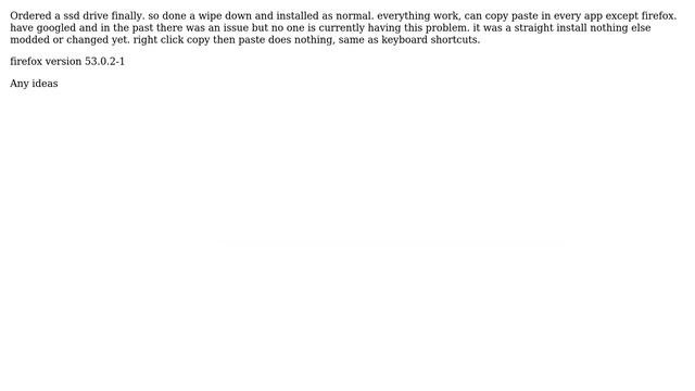 Unix & Linux: Firefox running on Antergos copy paste not working смотреть онлайн