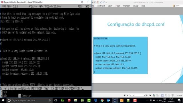 DHCP Debian ETE Goiana 2°A Redes смотреть онлайн