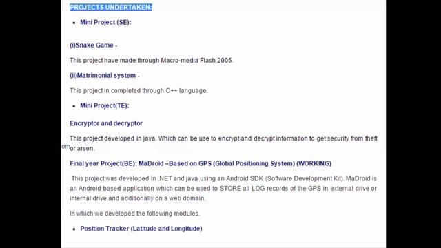 Example Resume For Application Developer CV Format смотреть онлайн