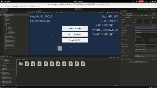 Linux Game Jam 2023 - Randomized Level Ups смотреть онлайн