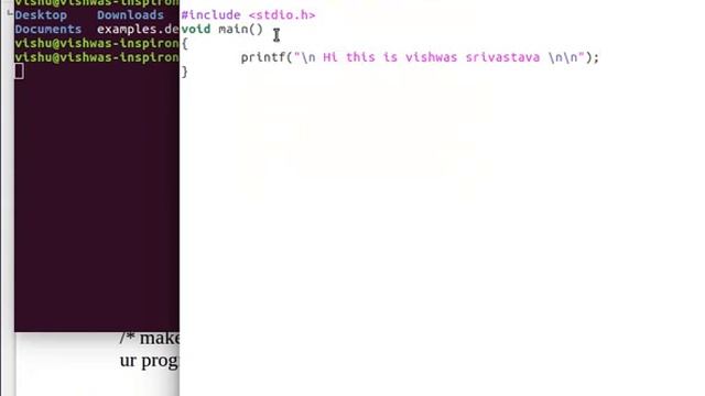 How to compile & run C program on Ubuntu смотреть онлайн