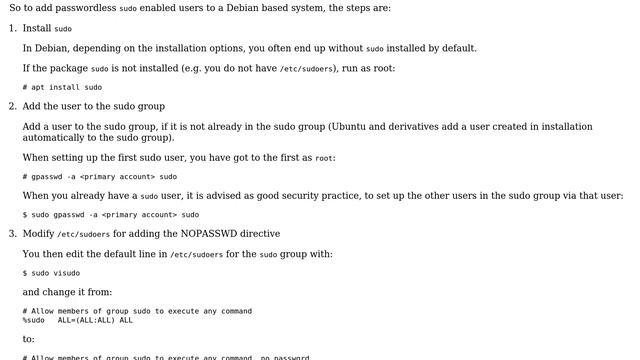 Unix & Linux: Setting up passwordless sudo on Linux distributions (4 Solutions!!) смотреть онлайн
