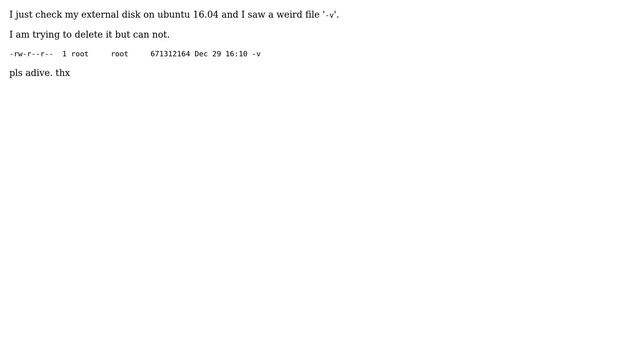 Ubuntu: weird file, how to remove it? смотреть онлайн