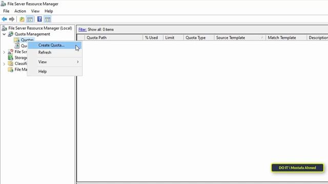 How to Configure And Enable Quota to a Shared Folder | Windows Server 2022 смотреть онлайн