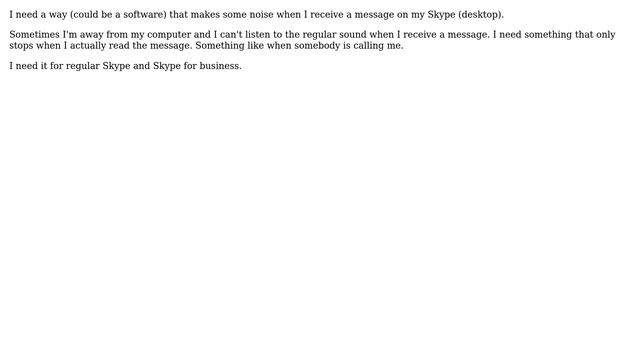 Unix & Linux: Skype sound alarm until I read the message смотреть онлайн