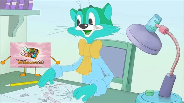 Cat Leopold and Windows 98 Talking In Orange Juice смотреть онлайн