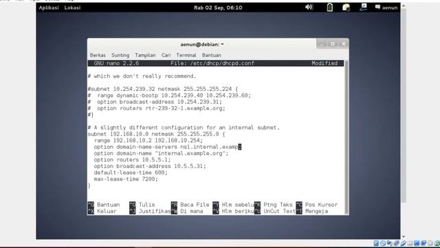instalasi dan konfigurasi DHCP server pada linux debian смотреть онлайн