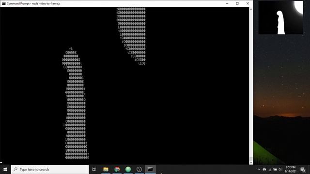 Bad Apple In Windows Command Line смотреть онлайн