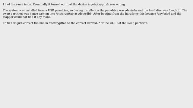 Ubuntu: "Disk drive for dev/mapper/cryptswap 1 is not ready" (3 Solutions!!) смотреть онлайн