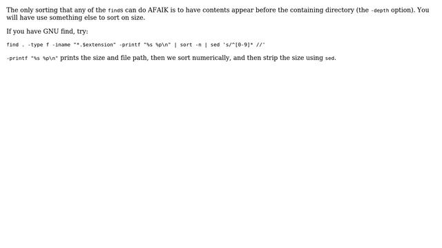 Unix & Linux: Order all files by size using find (4 Solutions!!) смотреть онлайн