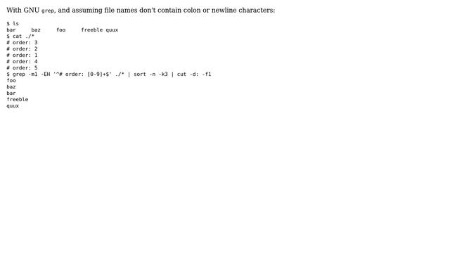 Unix & Linux: List files sorted according to specific line of contents (3 Solutions!!) смотреть онлайн