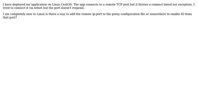 Connection timed out when connecting to a remote tcp port смотреть онлайн