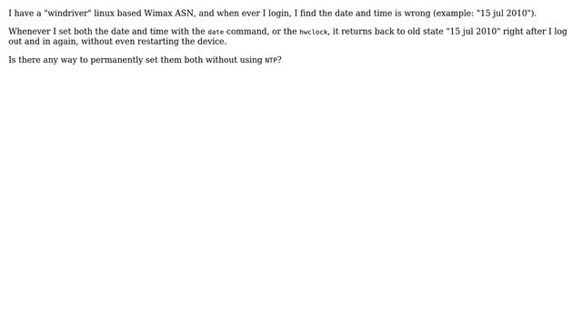 Unix & Linux: Setting time and date without using NTP смотреть онлайн