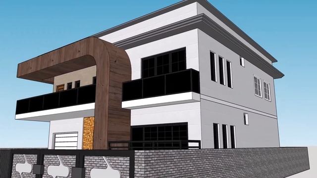Modern Minimalist House 3D Modeling in SketchUp [Free Download] смотреть онлайн