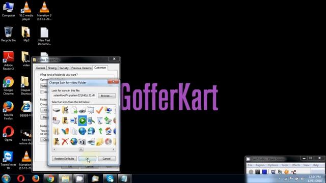 How to change folder icon without any software in window 7, 8 & 10 смотреть онлайн