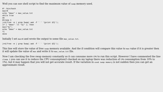 Unix & Linux: How to record max value of swap during period? (2 Solutions!!) смотреть онлайн
