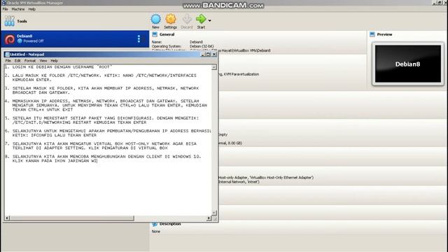 Konfigirasi IP Address Debian 8 Di VirtualBox смотреть онлайн
