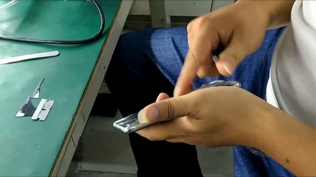 Iphone X phone fix use laser marking machine separator back glass смотреть онлайн