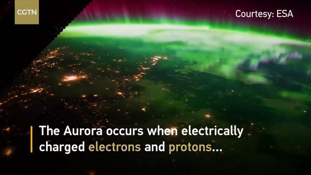 Stunning! Northern lights viewed from International Space Station смотреть онлайн