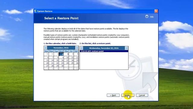 System Restore in Normal Startup Mode - Method #1 (Windows XP) смотреть онлайн