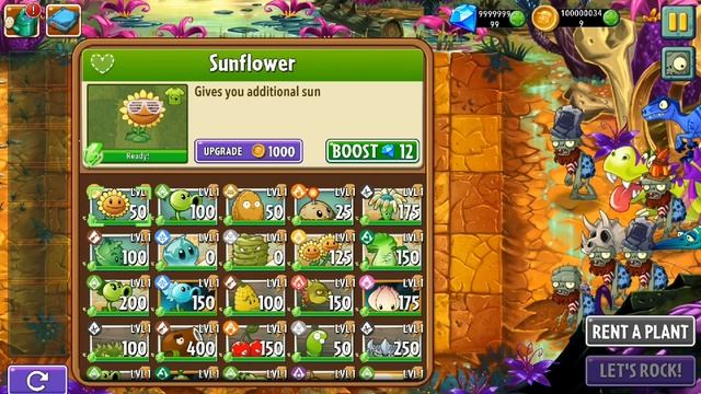 PvZ 2 10.8.1 - All New Plants Max Level Power Up vs Zomboss Hot - Rodicus Official смотреть онлайн