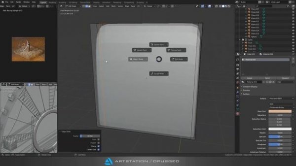 Big Ben - Blender 2.8 Low Poly 3D Modeling Timelapse Tutorial