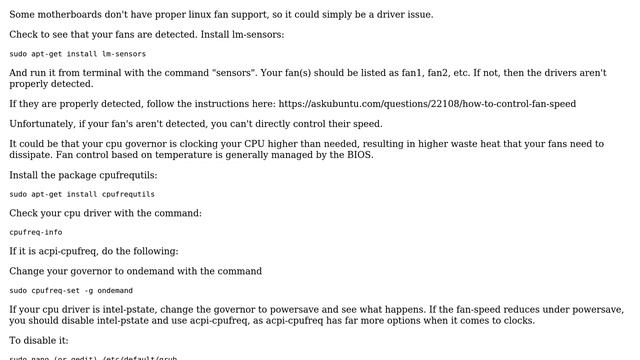 Ubuntu: Just installed ubuntu and fan won't stop working! смотреть онлайн