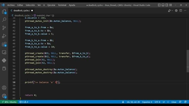 18 Threads en C deadlock parte 3 смотреть онлайн