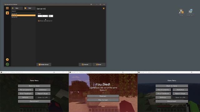 Minecraft Server Manager Preview смотреть онлайн